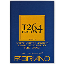 Блок-склейка бумаги для скетчинга "Fabriano. 1264", 29,7х42 см, 90 г/м2, 100 листов