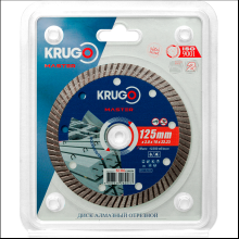 Круг алмазный по железобетону Krugo Master, 125х22.23 мм, турбо