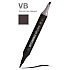 Маркер перманентный двусторонний "Sketchmarker Brush", VB фиолетово-черный