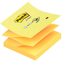 Бумага для заметок на клейкой основе "Post-it Z-Notes R330", 76x76 мм, 100 листов, желтый