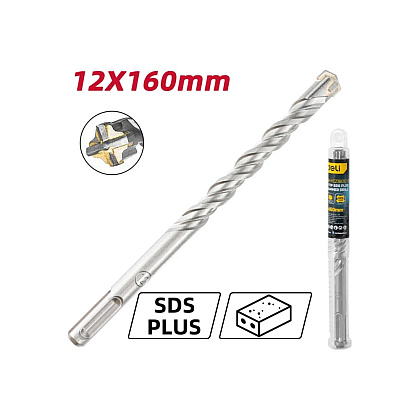 Бур по бетону Deli YS EDH-YCZ16012-E1, 12x160 мм, X-Tip, SDS-PLUS - 13