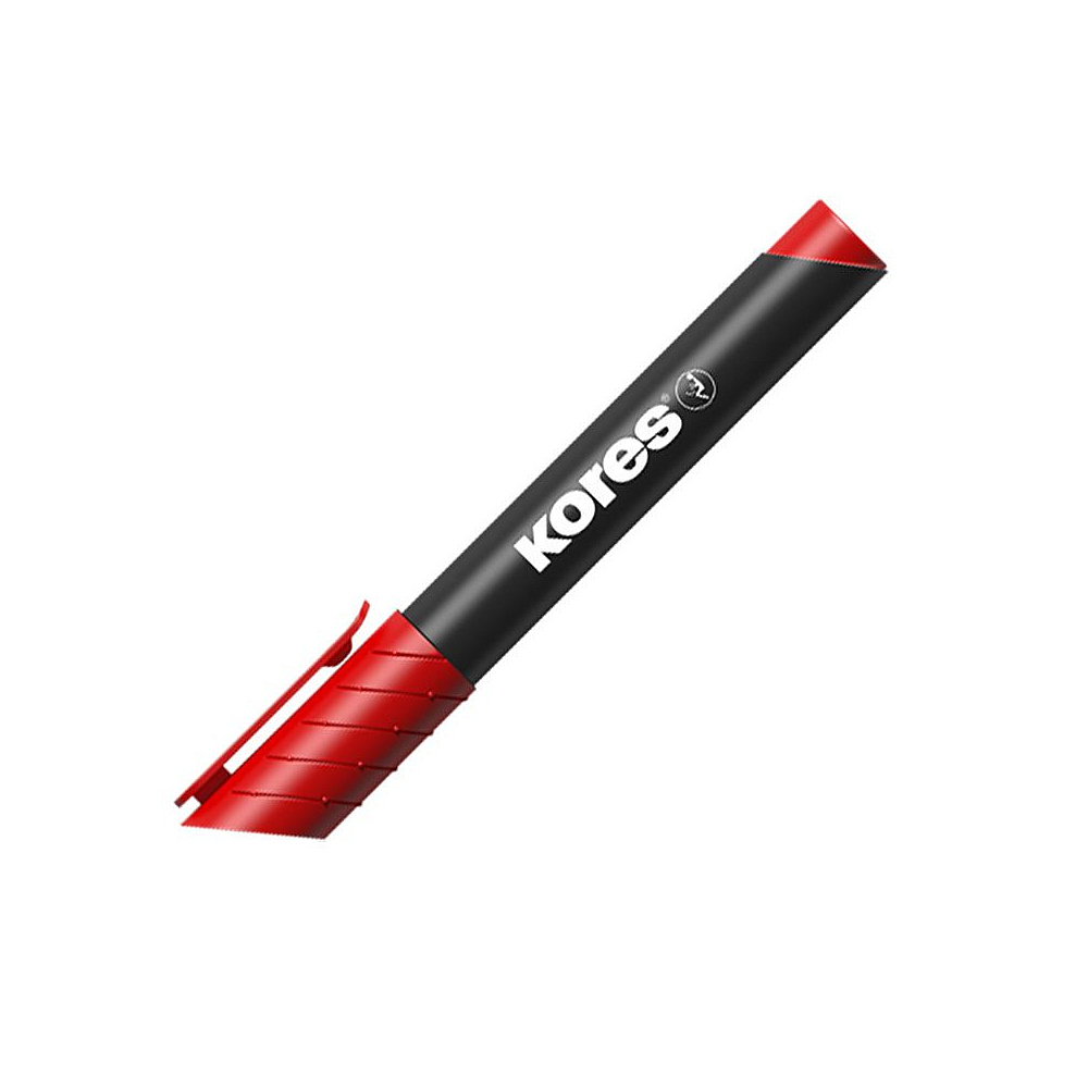 Маркер перманентный "Kores", красный