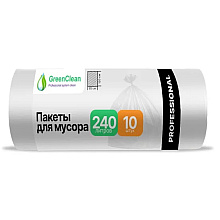 Мешки для мусора GreenClean Professional, 240 л, 30 мкм
