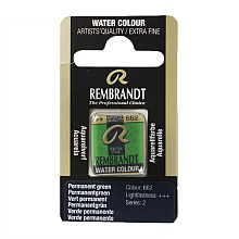 Краски акварельные "Rembrandt", 662 прочный зеленый, кювета