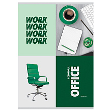 Тетрадь "Office", А4, 80 листов, клетка, ассорти