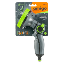 Пистолет-распылитель Amigo Grande 79401, 3/4", 6 функций