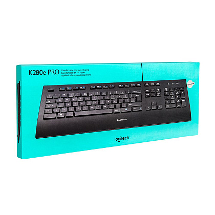 Клавиатура Logitech "K280e", USB, проводная, черный - 2
