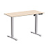 Стол с электроприводом WellDesk Basic 1200x675х18 белый/ясень шимо светлый (9191460+9197779)