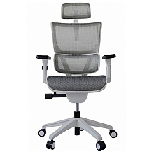 Кресло для руководителя "Ergostyle Vision White", серый