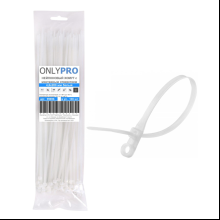Хомут нейлоновый с монтажным отверстием OnlyPro, 3.6х200 мм