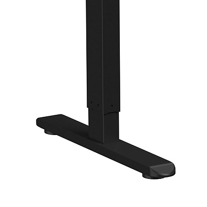 Стол с электроприводом WellDesk Basic 1300x675х18 черный/акация лэйкленд (9191456+9072453) - 5