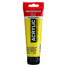Краски акриловые "Amsterdam", 272 желтый средний прозрачный, 120 мл, туба