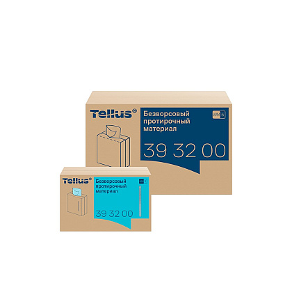 Протирочный материал нетканый Tellus, безворсовый, 1 слой, 100 листов, WM5 - 3