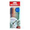 Ручка шариковая Kores "К0", 0,7 мм, ассорти винтаж, стерж. синий - 6