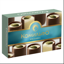 Конфеты шоколадные "Комильфо", 116 г, c двухслойной начинкой и фисташкой
