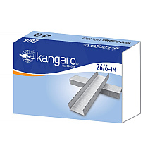 Скобы "Kangaro", 26/6, 1000 шт, металлик