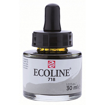 Жидкая акварель "ECOLINE", 718 теплый серый, 30 мл