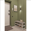 Обувница ALLERD 2 RION, белый муар, 830х320х450, бетон - 3