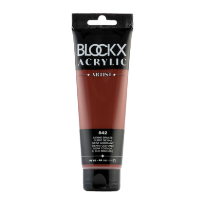 Краски акриловые "Blockx", 842 сиенна жженая, 120 мл