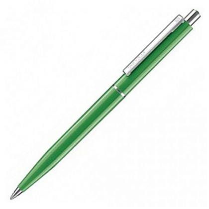 Ручка шариковая автоматическая "Senator Point Polished", 1.0 мм, зеленый, стерж. синий