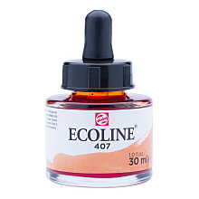 Жидкая акварель "ECOLINE", 407 охра тёмная, 30 мл