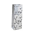Пакет бумажный подарочный для бутылки "Silver heart", 12.7x9x35.5 см, разноцветный