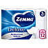 Бумага туалетная Zemma Deluxe, 12 рулонов, 3 слоя, белый