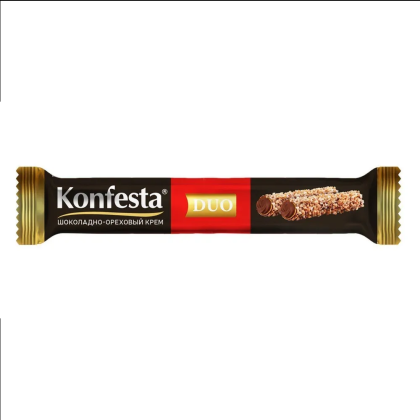 Конфеты "Конфеста DUO", 38 г, с шоколадно-ореховой начинкой
