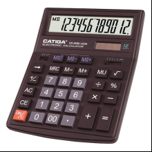 Калькулятор настольный CD-2698-12DM Catiga, 12-разрядный, пластик, черный