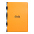 Блокнот "Rhodia", А4+, 80 листов, клетка, оранжевый