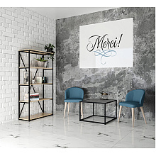 Стеллаж "Loft CH-1", 800х350х1620 мм, черный, белый крафт