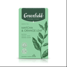 Чай "Greenfield" Tisane Matcha&Orange Leaf, 20 пакетиков x 1.8 г, зеленый