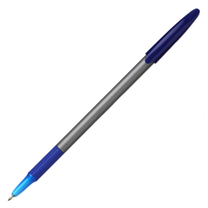 Ручка шариковая "Office Grip", 0.7 мм, серый, стерж. синий - 2