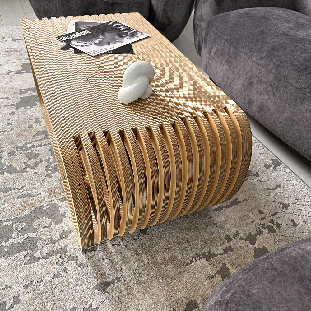Журнальный столик Karlinwood EIGHT 1040x525x450 мм, фанера натуральная  - 6