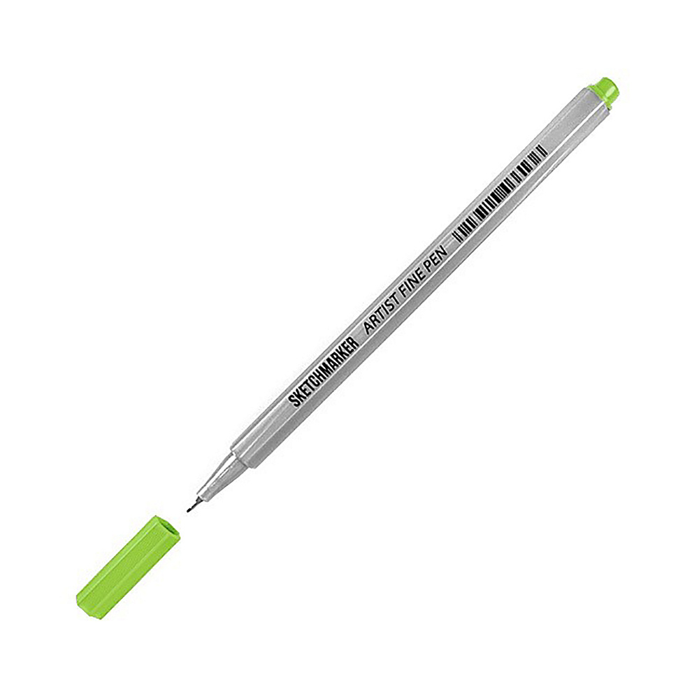 Ручка капиллярная "Sketchmarker", 0.4 мм, зеленый флуоресцентный