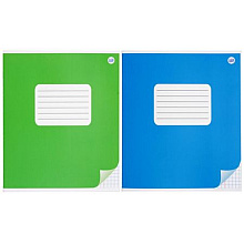 Тетрадь "Однотонная", A5, 12 листов, клетка, ассорти