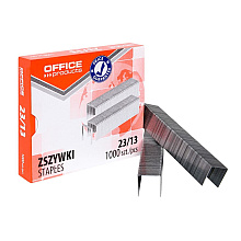 Скобы "Office Products", 23/13, 1000 шт, металлик