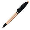 Ручка шариковая автоматическая "Cross Calais Brushed Rose Gold Plate&Black Lacquer", 0.7 мм, розовое золото, черный, стерж. черный - 2