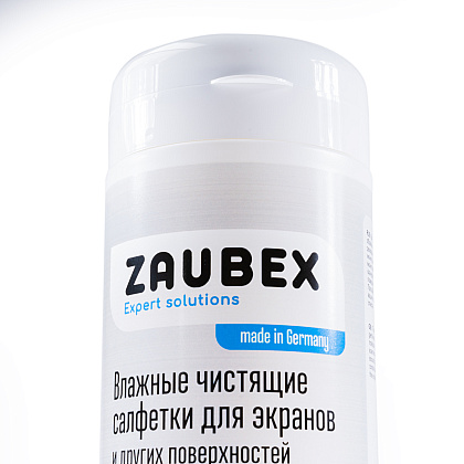 Салфетки чистящие универсальные "Zaubex" в тубе, 100 шт, безалкогольные - 2