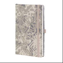 Блокнот "Shabby silver texture", А5, 96 листов, линейка, серебряный