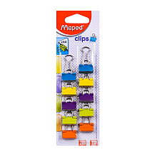 Зажим для бумаги "Maped", цветной