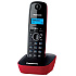 Беспроводной телефон Panasonic "Dect KX-TG1611RU", красный