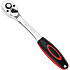 Ключ-трещотка Deli RS EDL2422 3/8", 200 мм, 72 зуба, черный, красный