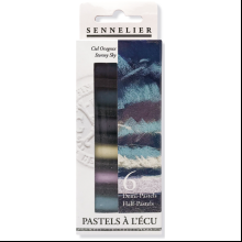 Пастель сухая "À l'écu Half Pastel. Штормовое небо", 6 цветов