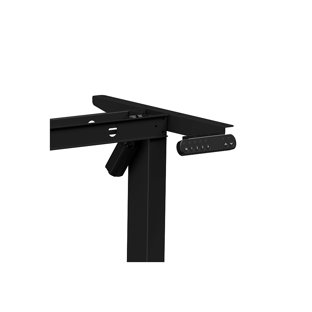 Стол с электроприводом WellDesk Basic 1300x675х18 черный/сосна аланд полярная (9191456+9072455) - 3