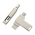 USB Flash накопитель 3.0 128 Gb СК-046, TypeC Dual, металл, серебристый