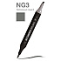 Маркер перманентный двусторонний "Sketchmarker Brush", NG3 нейтральный серый 3