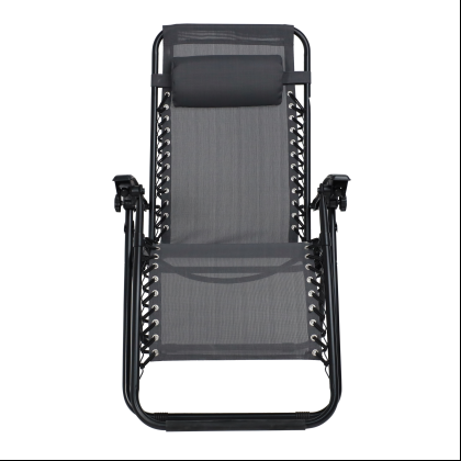 Кресло складное AksHome RELAX, ткань, серый, сталь черная - 9