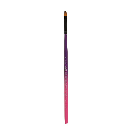 Кисть "Decola", двухцветная, синтетика, плоская, №4
