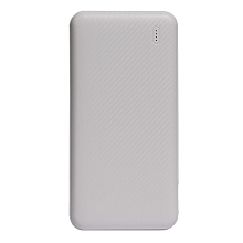 Внешний аккумулятор Power Bank "Rib 10", 10000 mAh, белый